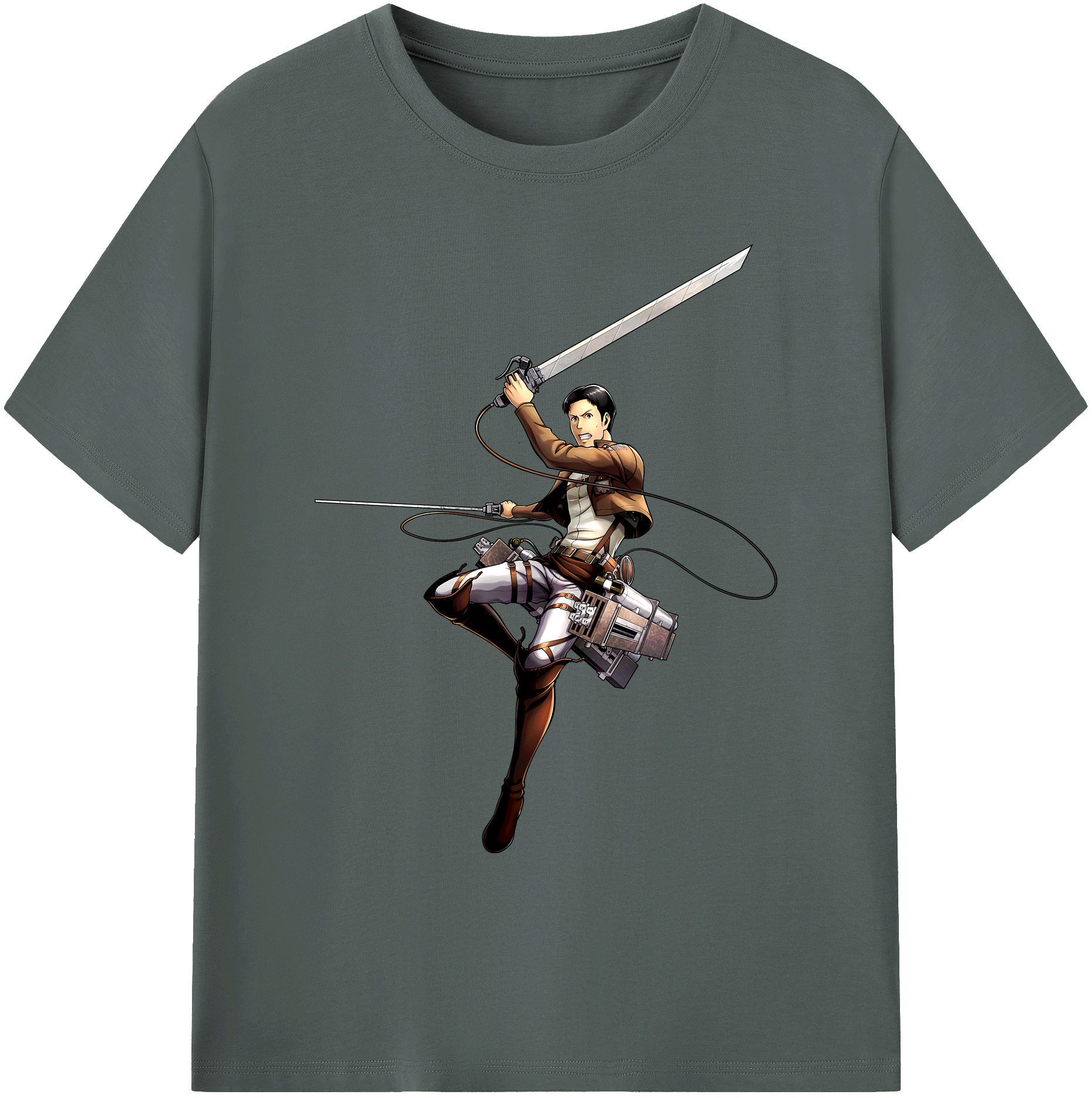 （画像用） 進撃の巨人 Attack on Titan 綿100％ メンズ半袖Tシャツ｜肌触りやわらか＆通気性